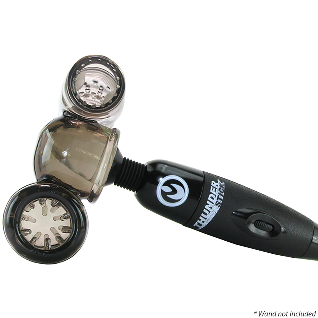 Master Series Thunder Stroke 2 in 1 Wand Attachment Male Masturbators > Vibrating