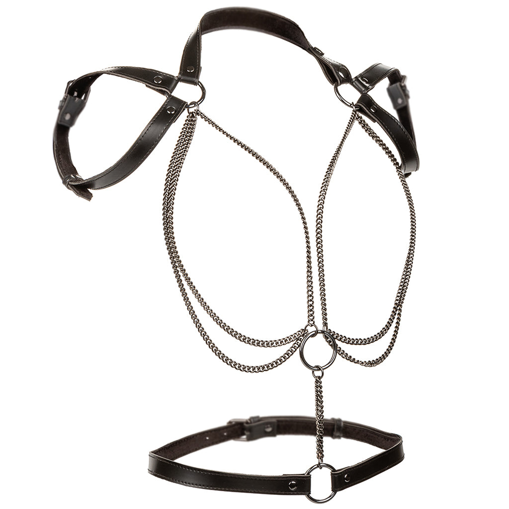 Euphoria Multi Chain Halter Harness XL Bondage and Fetish > Women's