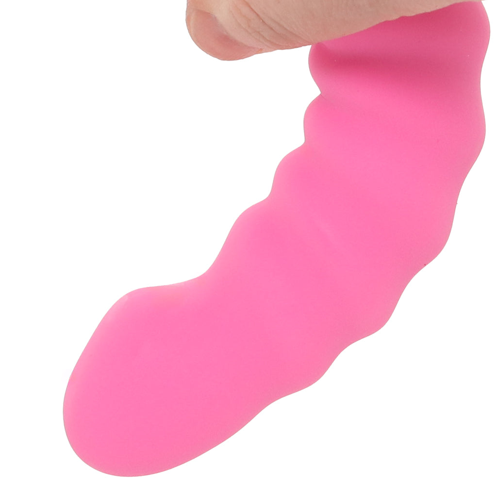 Colours 5 Inch Ribbed Remote Vibe in Pink Vibrators > G-Spot Vibrators