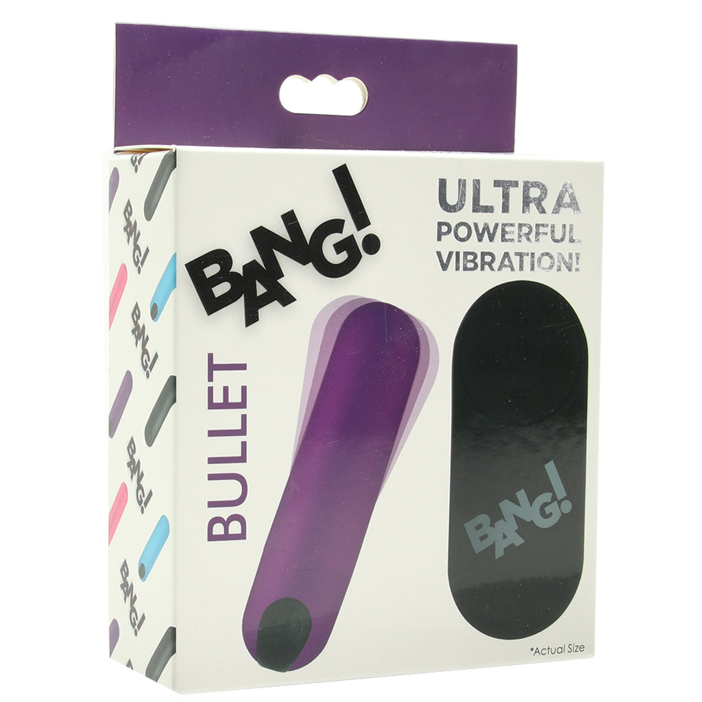 Bang! Remote Vibrating Bullet in Purple Vibrators > Bullet and Egg Vibrators
