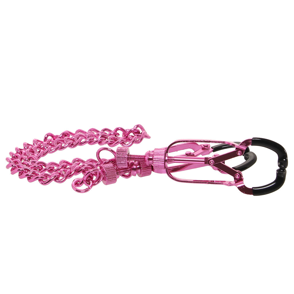 Ouch! Helix Nipple Clamps in Pink Bondage and Fetish > Nipple Stimulators & Clamps