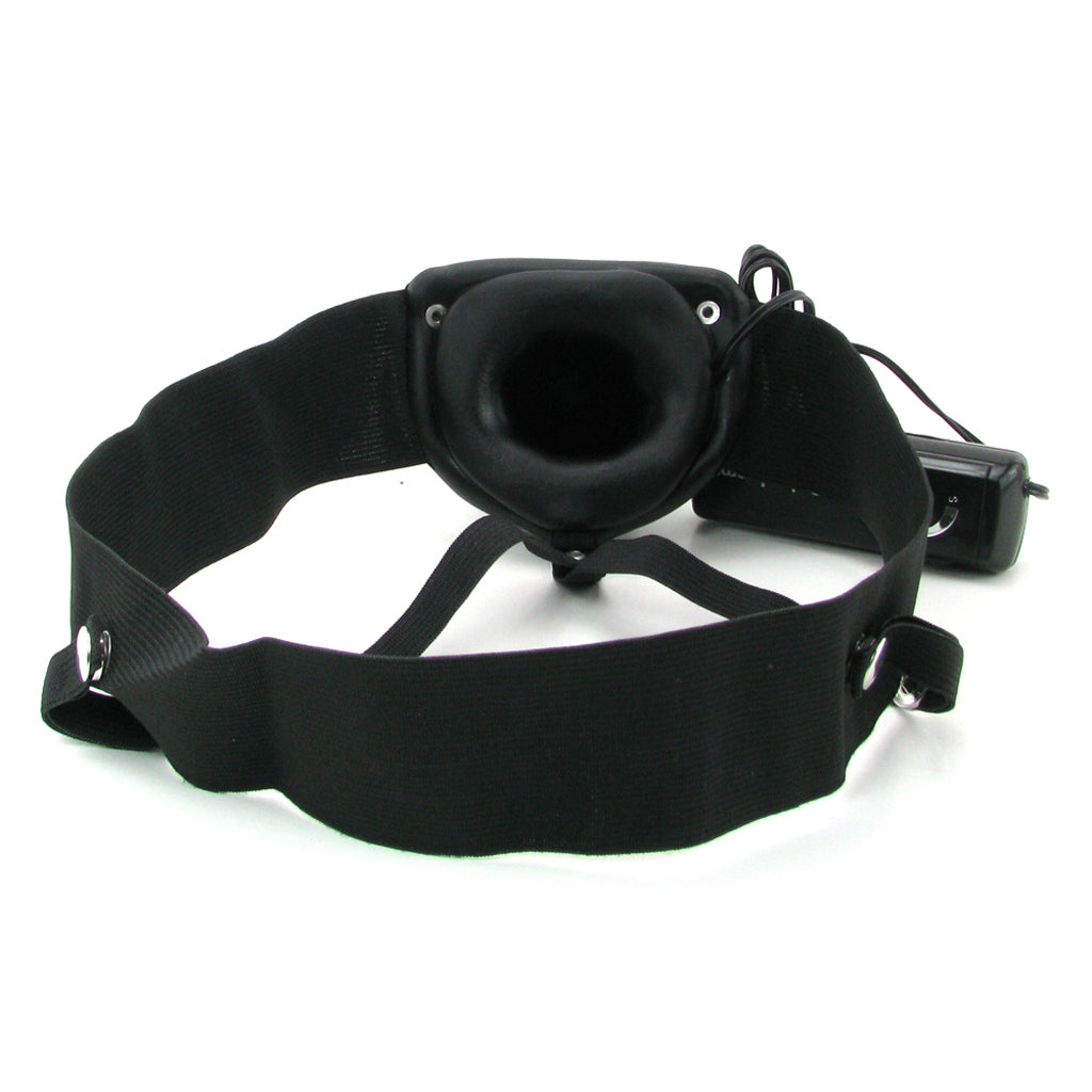 Fetish Fantasy Hollow Vibrating Strap-On in Black Vibrators > Strap-On & Wearable