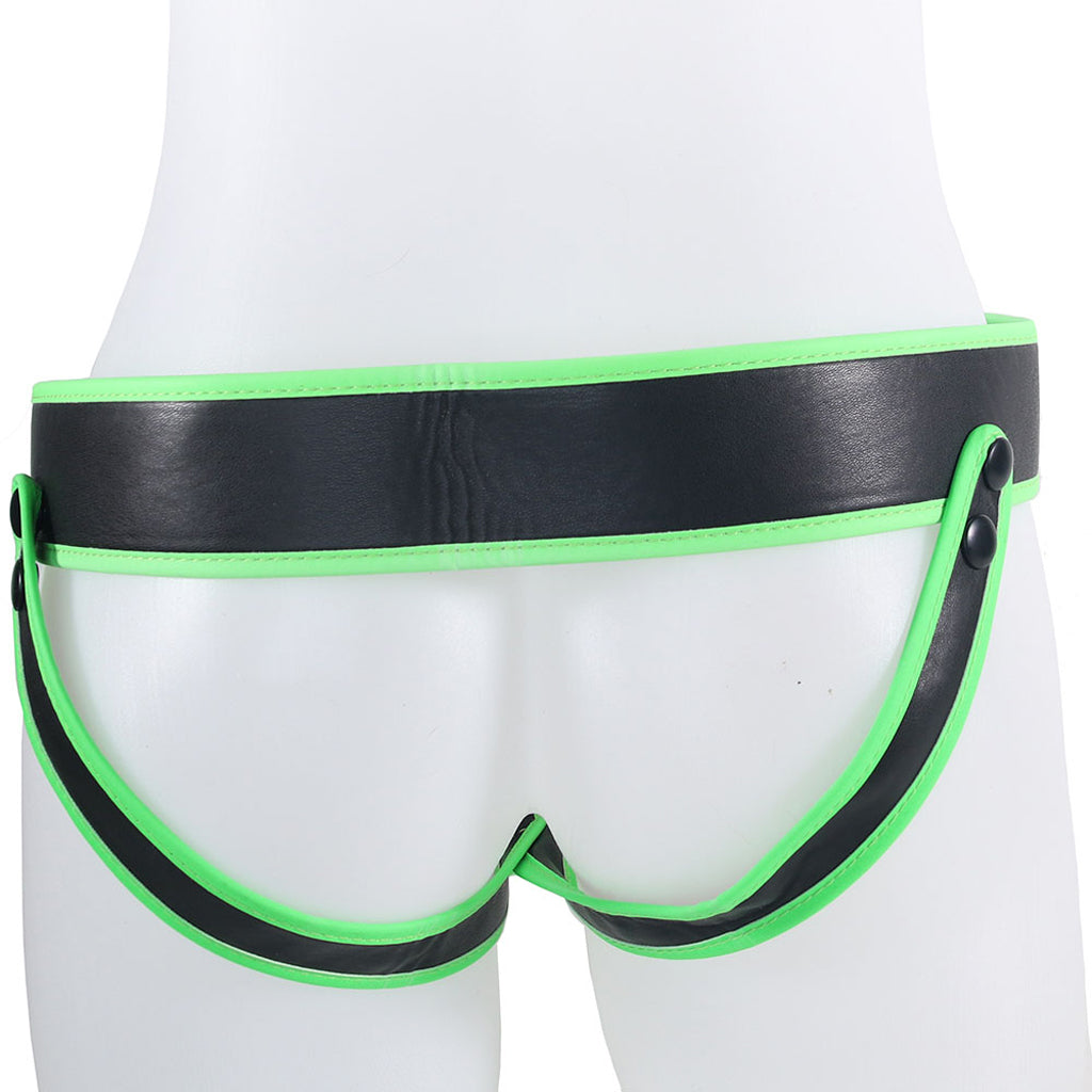 Ouch! Glow In The Dark Striped Jock Strap /XL Bondage and Fetish > Men's Bondage Wear