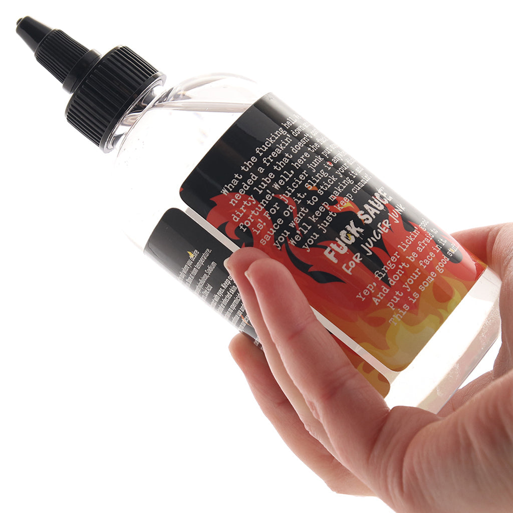 F**k Sauce Hot Warming Cinnamon Lube in 8oz Lubes and Lotions > Water Based Sex Lubes