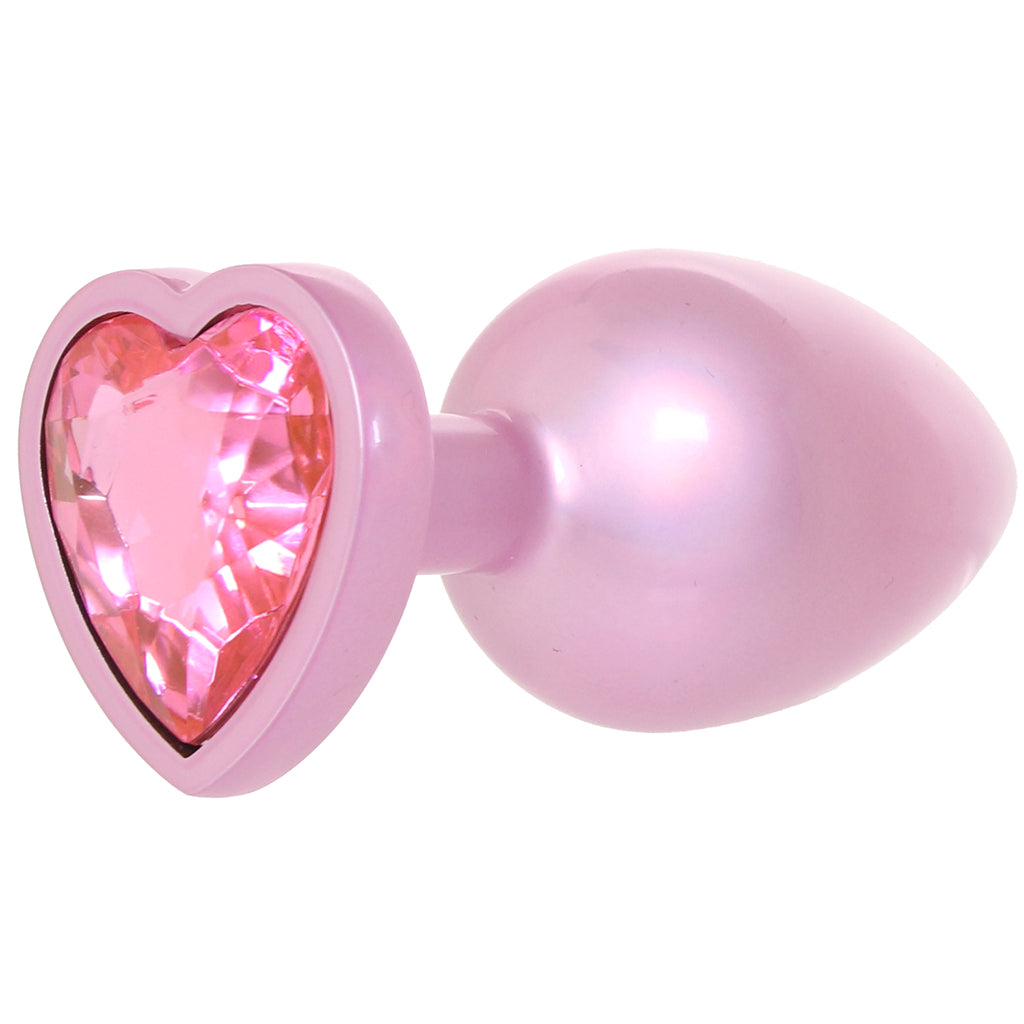 Booty Bling Pink Metal Jewelled Butt Plug in Large Anal Sex Toys > Butt Plugs