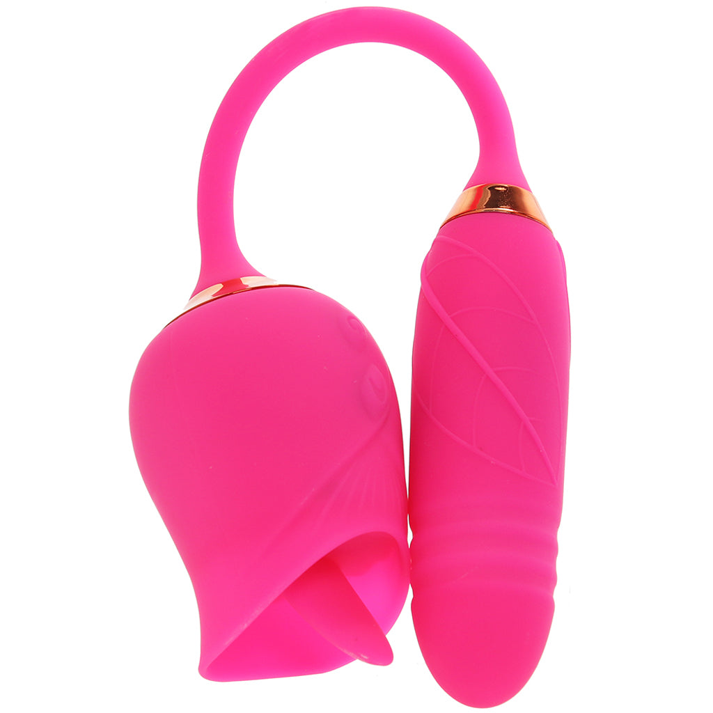 Pink Pussycat Licking Rose Vibe Vibrators > Clitoral Stimulators