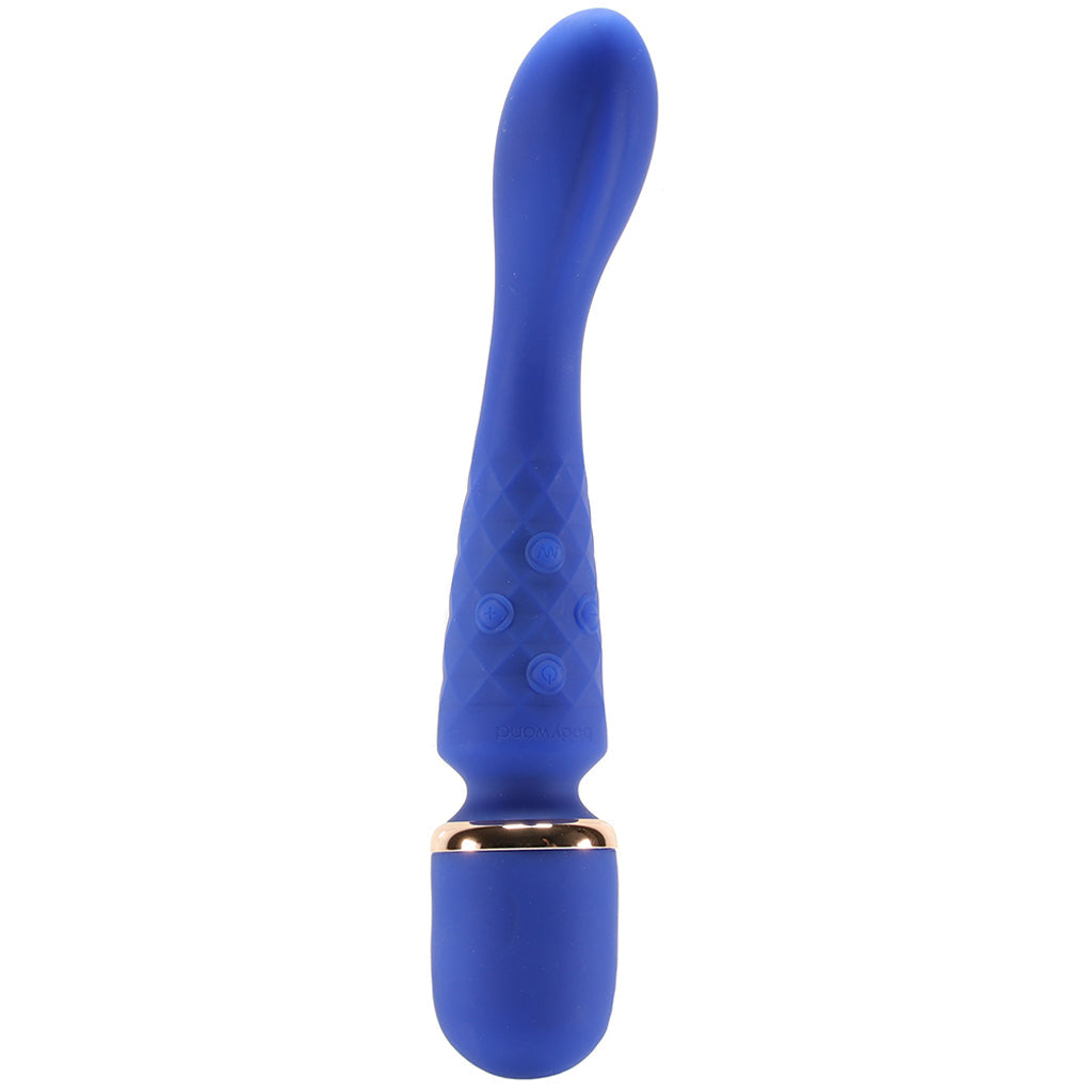 BodyWand Luxe 2-Way Wand in Blue Vibrators > Wands