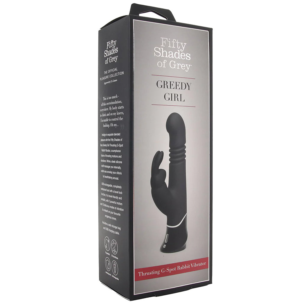 Greedy Girl Thrusting G-Spot Rabbit Vibrator Vibrators > Rabbit Vibrators