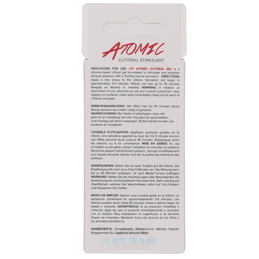 Atomic Clitoral Stimulant Gel in .34oz/10ml Lubes and Lotions > Sexual Stimulants