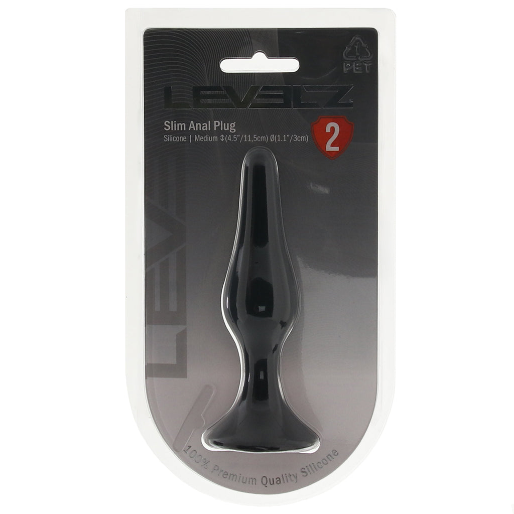 LEVELZ Silicone Slim Anal Plug in Medium Anal Sex Toys > Butt Plugs