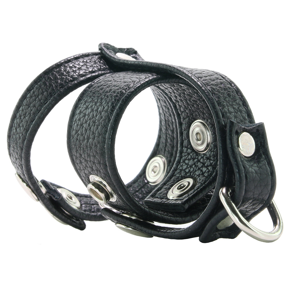 Blue Line Cock Ring with 1 Inch Ball Stretcher Bondage and Fetish > Cock and Ball Devices