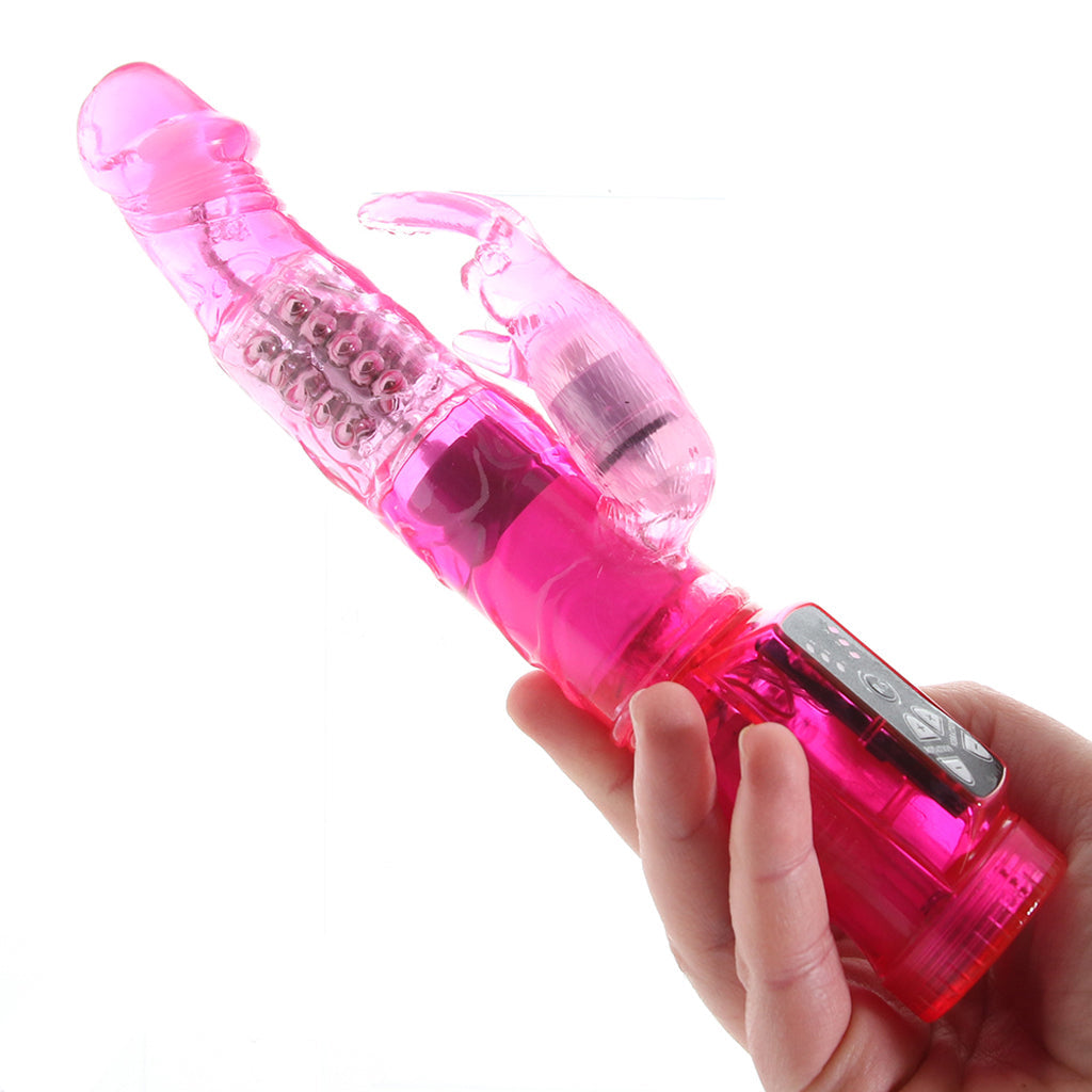 PinkCherry Petite Jack Rabbit Vibe in Pink Vibrators > Rabbit Vibrators