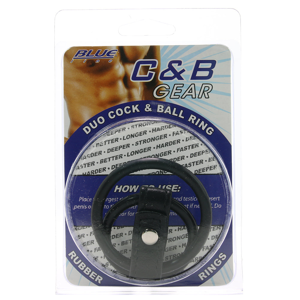 Blue Line Duo Cock & Ball Ring Cock Rings