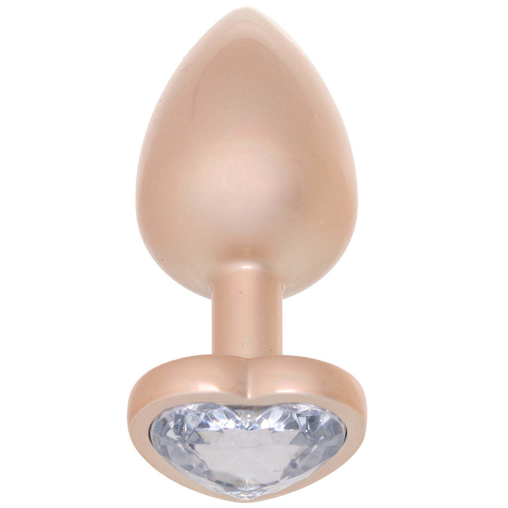Booty Bling Gold Metal Jewelled Butt Plug in Large Anal Sex Toys > Butt Plugs