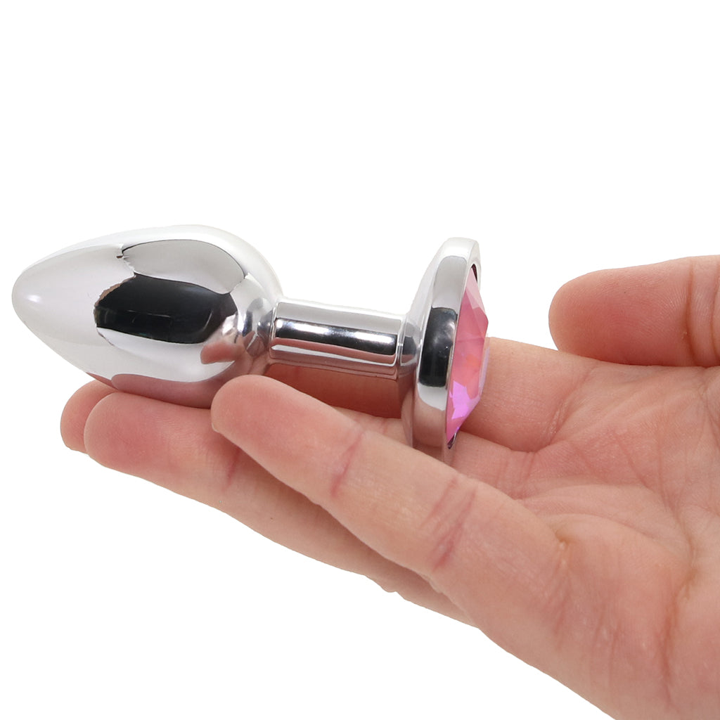 Rear Assets Small Pink Gem Plug Anal Sex Toys > Butt Plugs
