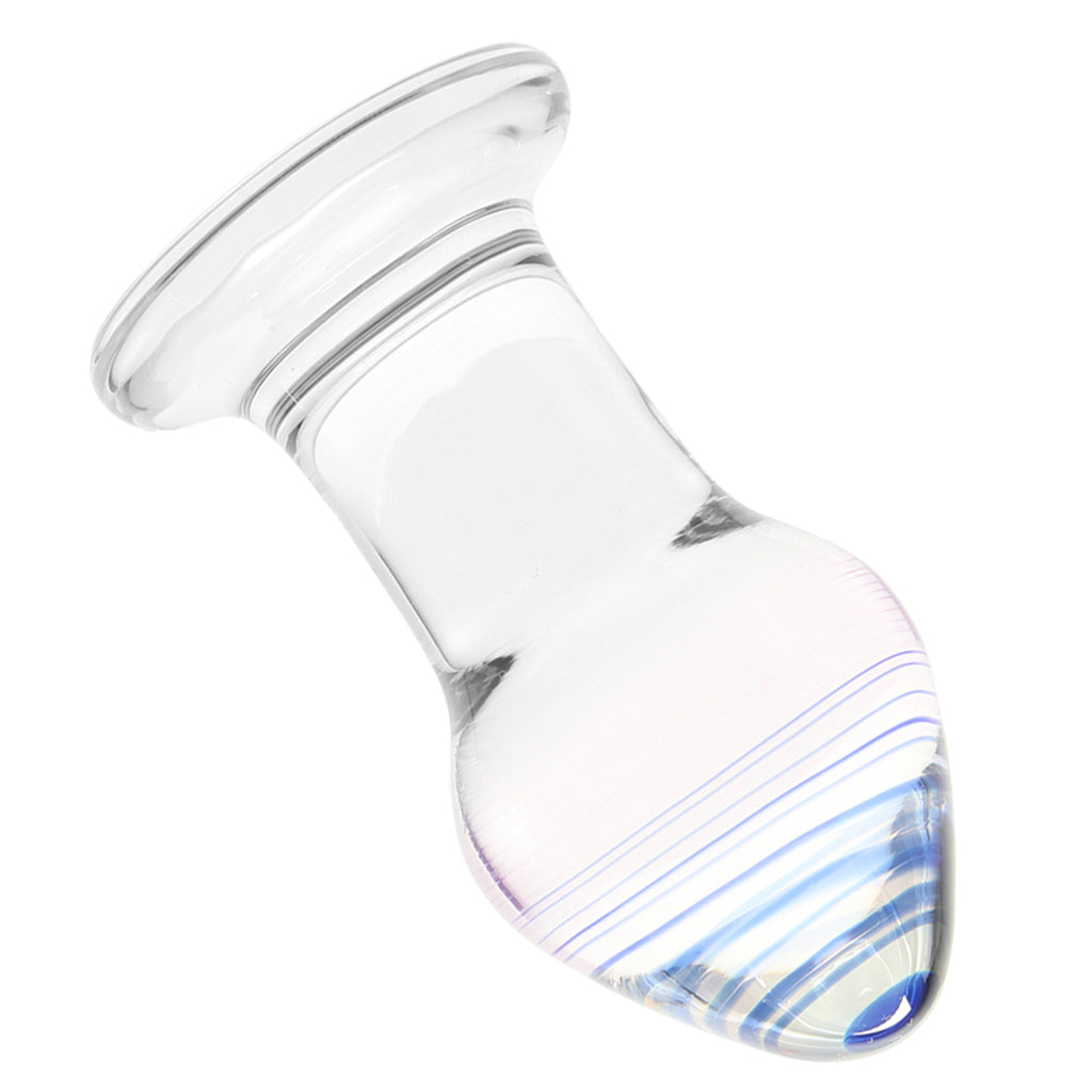 gläs Amethyst Rain Glass Butt Plug Anal Sex Toys > Butt Plugs