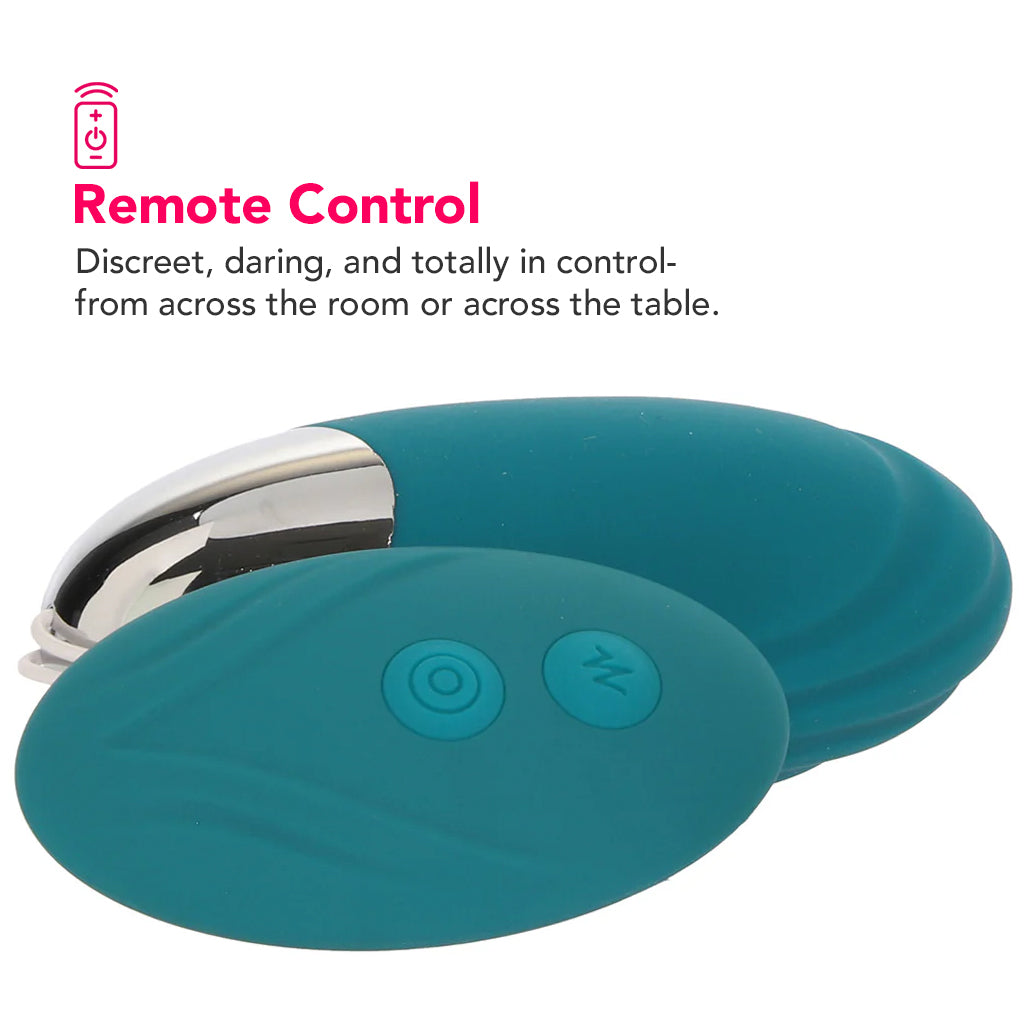 Oval Office Egg Vibe with Remote in Teal Vibrators > Bullet and Egg Vibrators