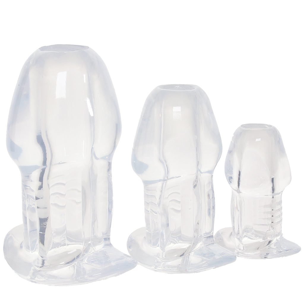 Master Series Dicked 3 Piece Hollow Anal Plug Set Anal Sex Toys > Butt Plugs