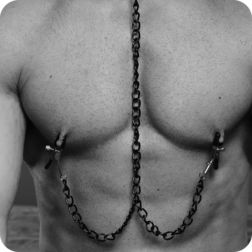 Master Series Collared Temptress Collar and Nipple Clamps Bondage and Fetish > Nipple Stimulators & Clamps