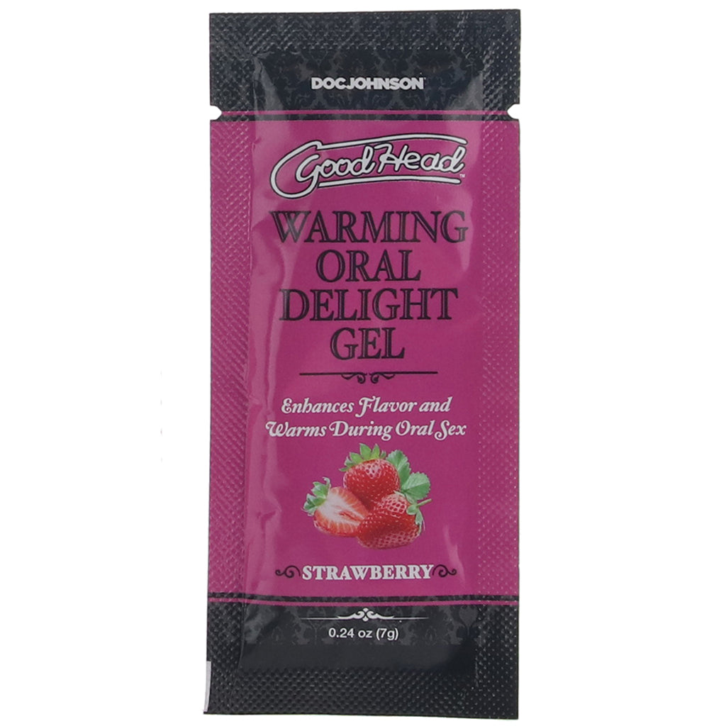 GoodHead Warming Oral Delight Gel .24oz in Strawberry Lubes and Lotions > Sexual Stimulants