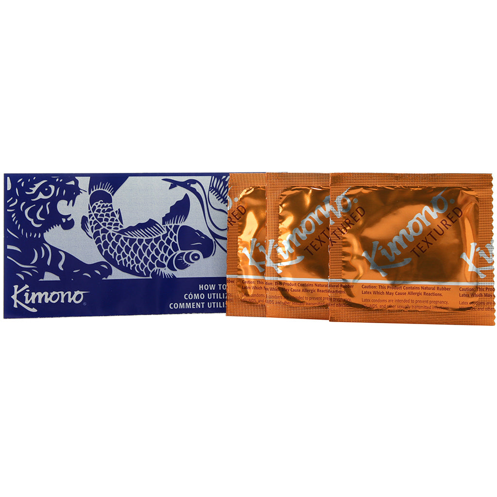 Kimono MicroThin Ribbed & Sensi-Dots in 3 Pack Condoms