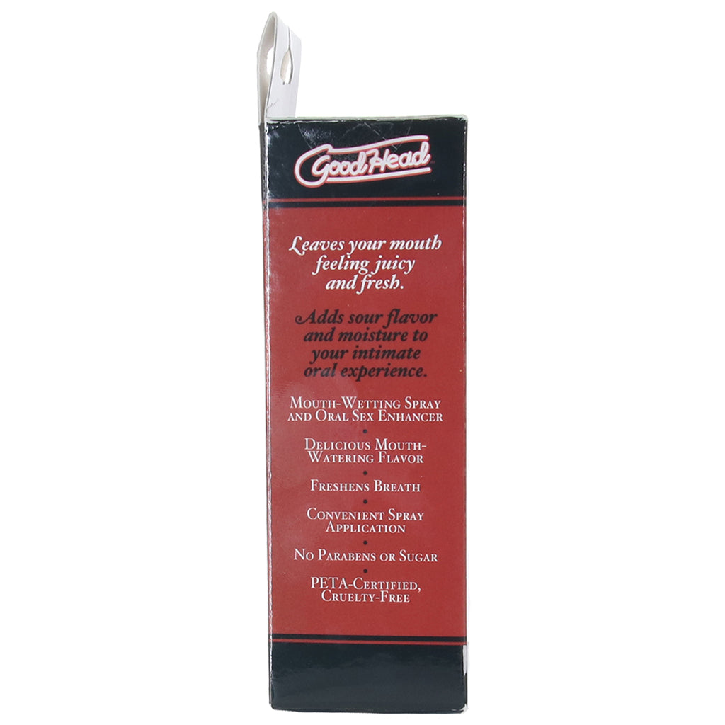 GoodHead Juicy Head Sours Mouth Spray 2oz/59ml in Cherry Lubes and Lotions > Flavored Sex Lubes