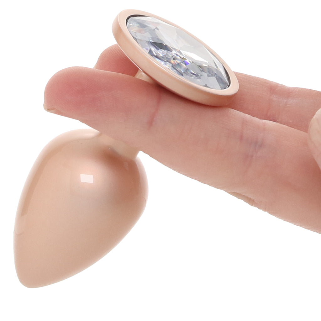 Rear Assets Small Metal Butt Plug in Champagne Anal Sex Toys > Butt Plugs