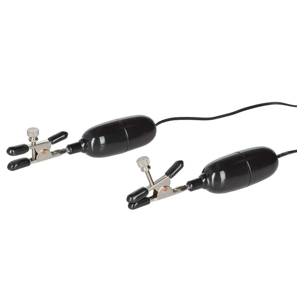 nipple play Vibrating Nipple Clamps Bondage and Fetish > Nipple Stimulators & Clamps