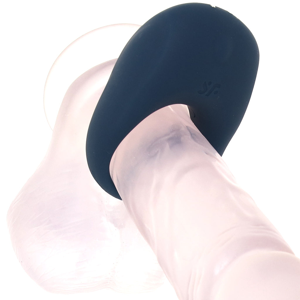 Satisfyer Strong One Ring Vibe in Blue Cock Rings