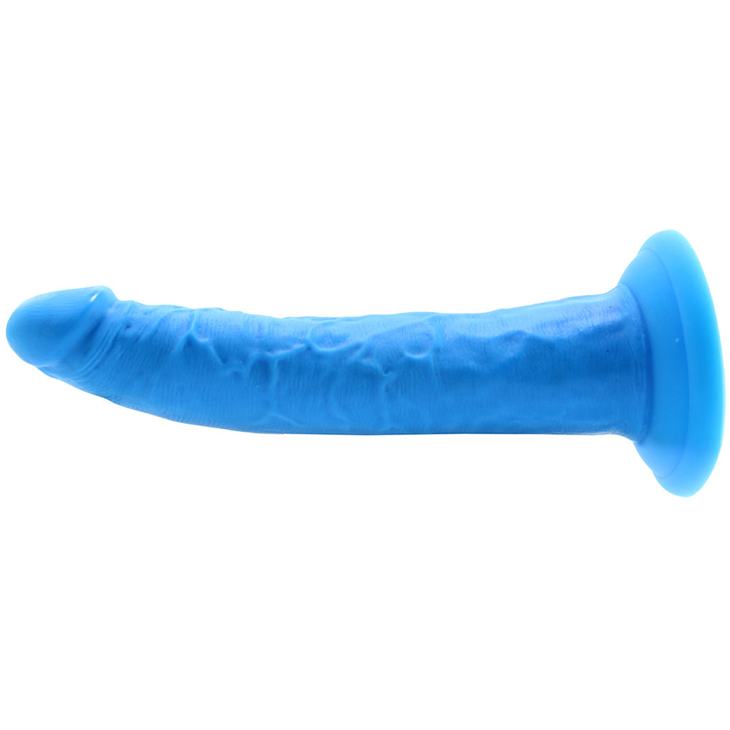 Neo Elite 7.5 Inch Dual Density Silicone Cock in Blue Dildo Sex Toys > Realistic Dildos