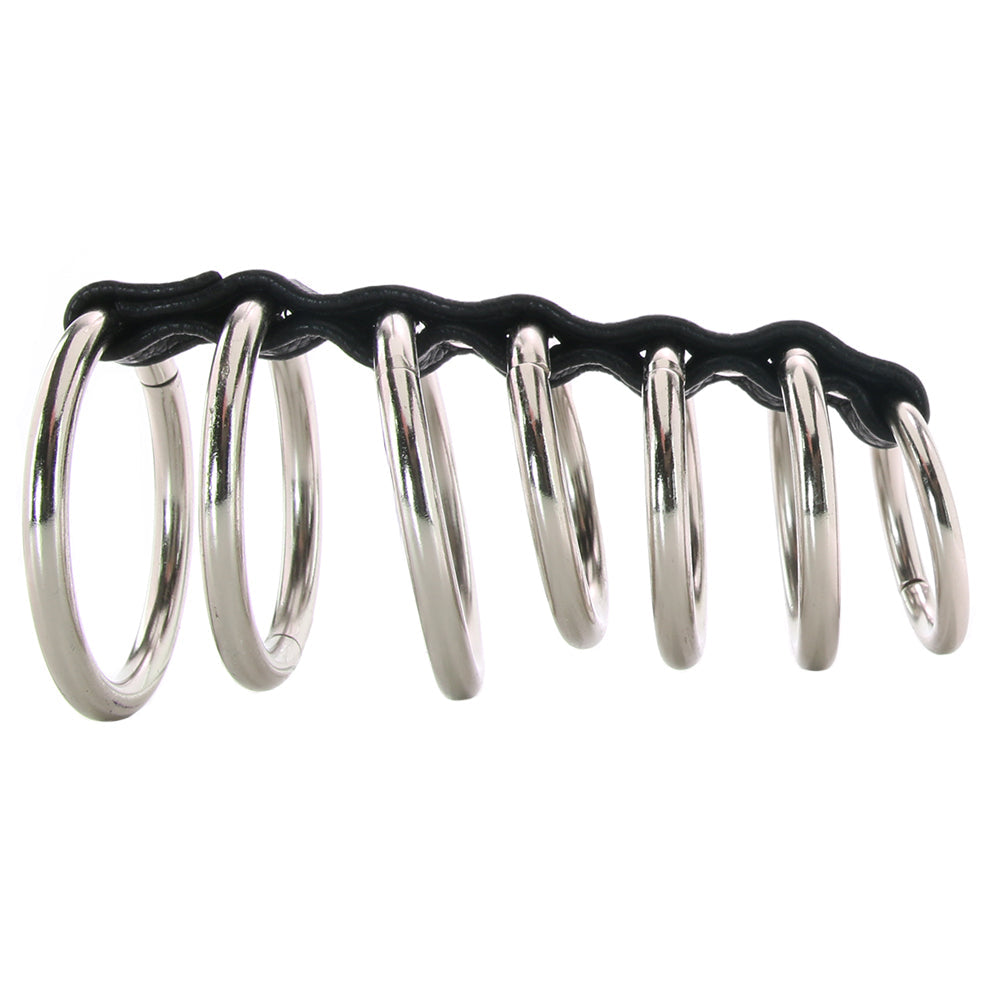 Blue Line 7 Ring Gates of Hell Cock Cage Bondage and Fetish > Tools & Accessories