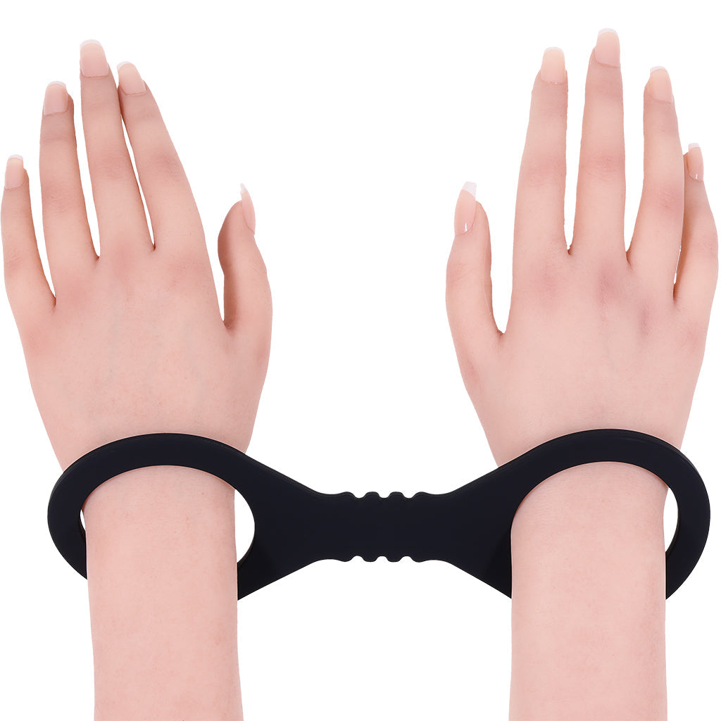 Sex & Mischief Shadow Silicone Cuffs in Small Bondage and Fetish > Wrist and Ankle Cuffs