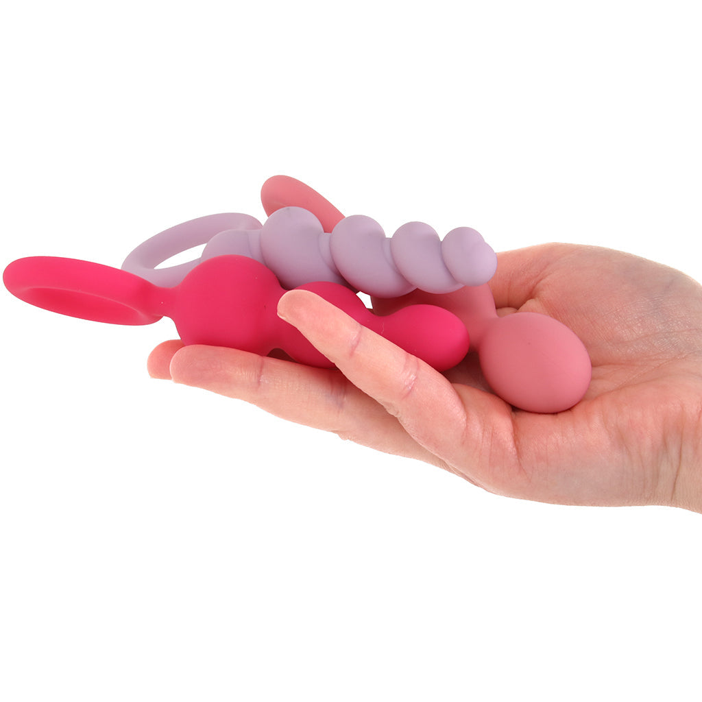 Satisfyer Plugs Silicone 3 Piece Set in Multi-Coloured Anal Sex Toys > Butt Plugs