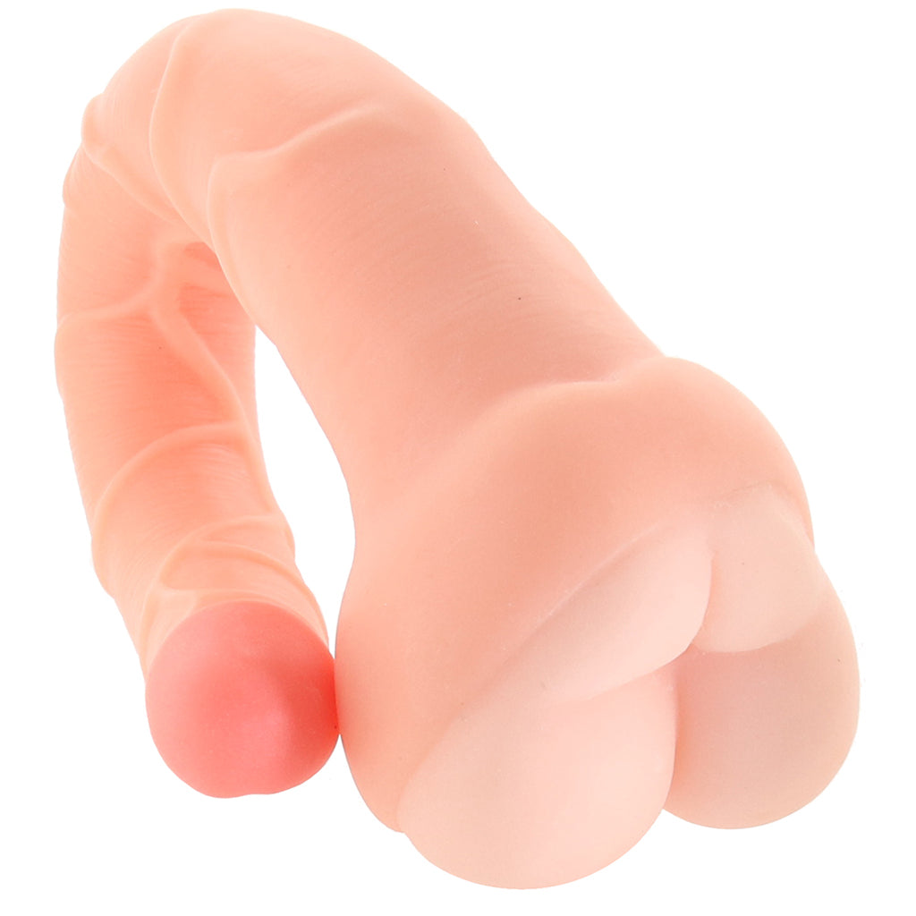 Real Cocks 14 Inch Masturbator and Dildo in White Dildo Sex Toys > Realistic Dildos