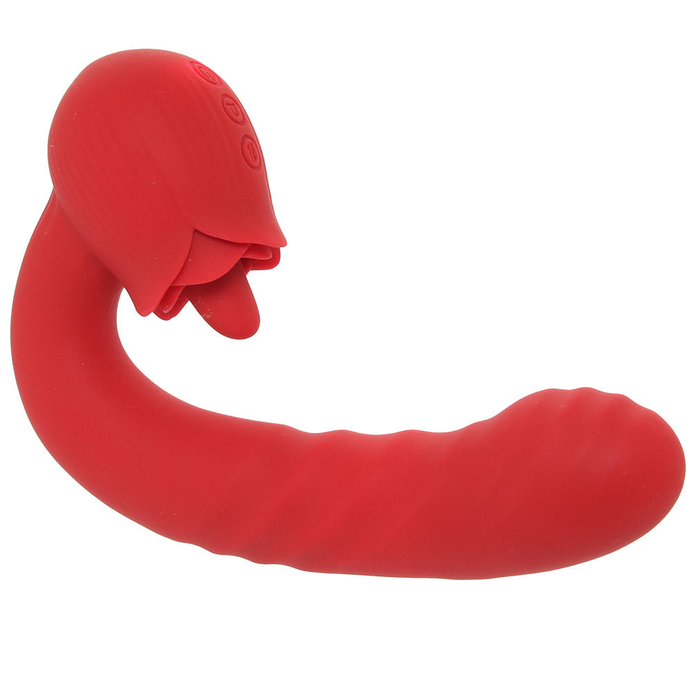 Bloomgasm Boom Bloom Thrusting & Licking Rose Vibe Vibrators > G-Spot Vibrators