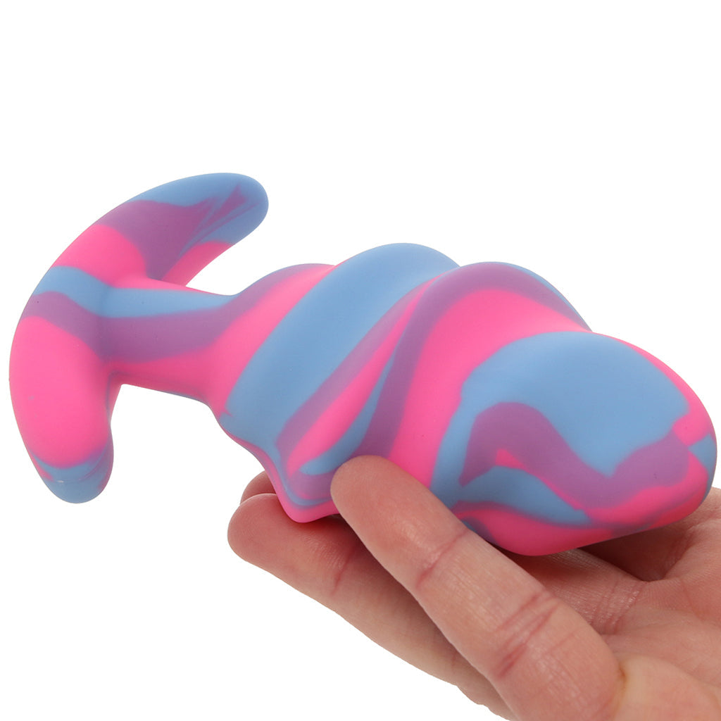 Creature Cocks Unicorn Swirl Silicone Butt Plug in Large Anal Sex Toys > Butt Plugs