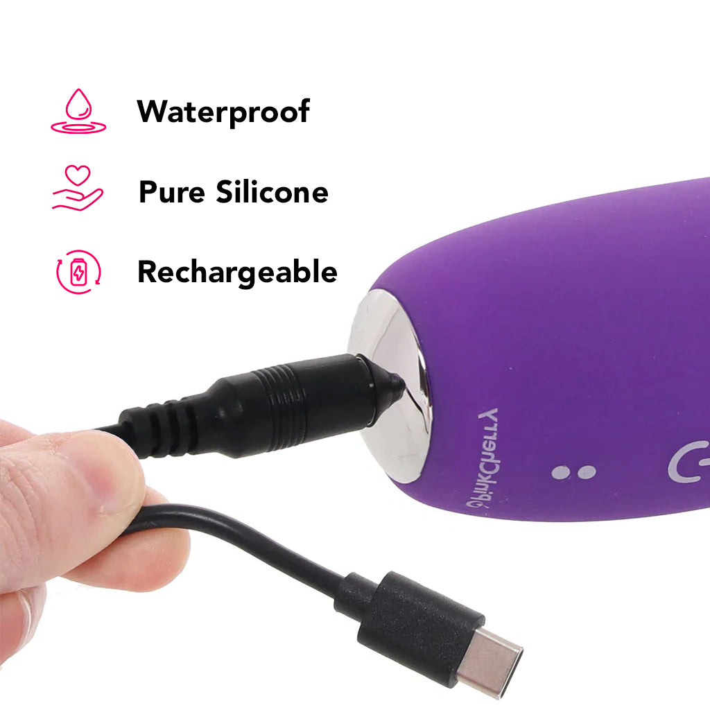 PinkCherry Realistic Slim Rabbit Vibe in Purple Vibrators > Rabbit Vibrators