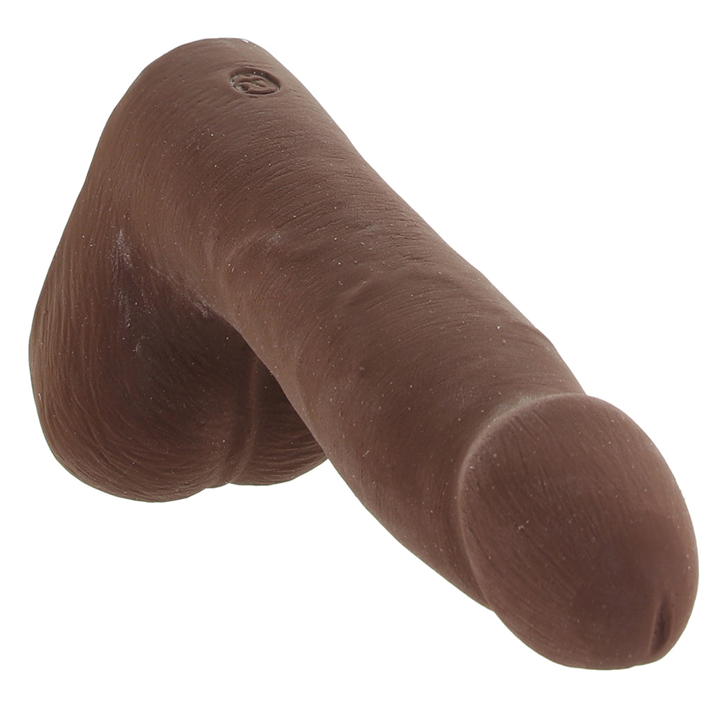 The Realistic 7 Inch Cock with Balls in Chocolate Dildo Sex Toys > Realistic Dildos