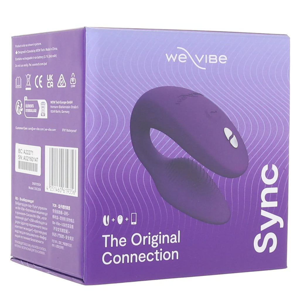 We-Vibe Sync 2 Couple's Vibe in Purple Vibrators > G-Spot Vibrators