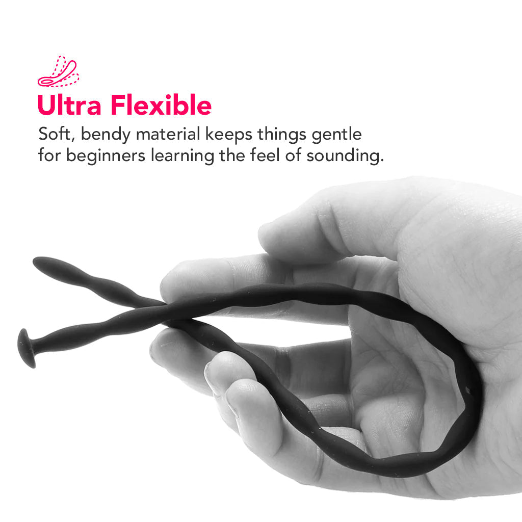 Ouch! Beginner Silicone Spiral Screw Sounding Set Bondage and Fetish > Cock and Ball Devices