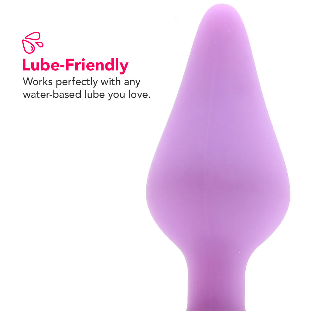 Candy Hearts Do Me Now Small Butt Plug in Purple Anal Sex Toys > Butt Plugs
