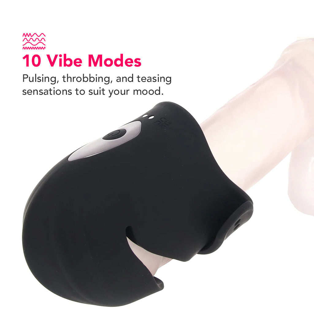 LEVELZ Wearable Vibrating Penis Head Stimulator Male Masturbators > Vibrating