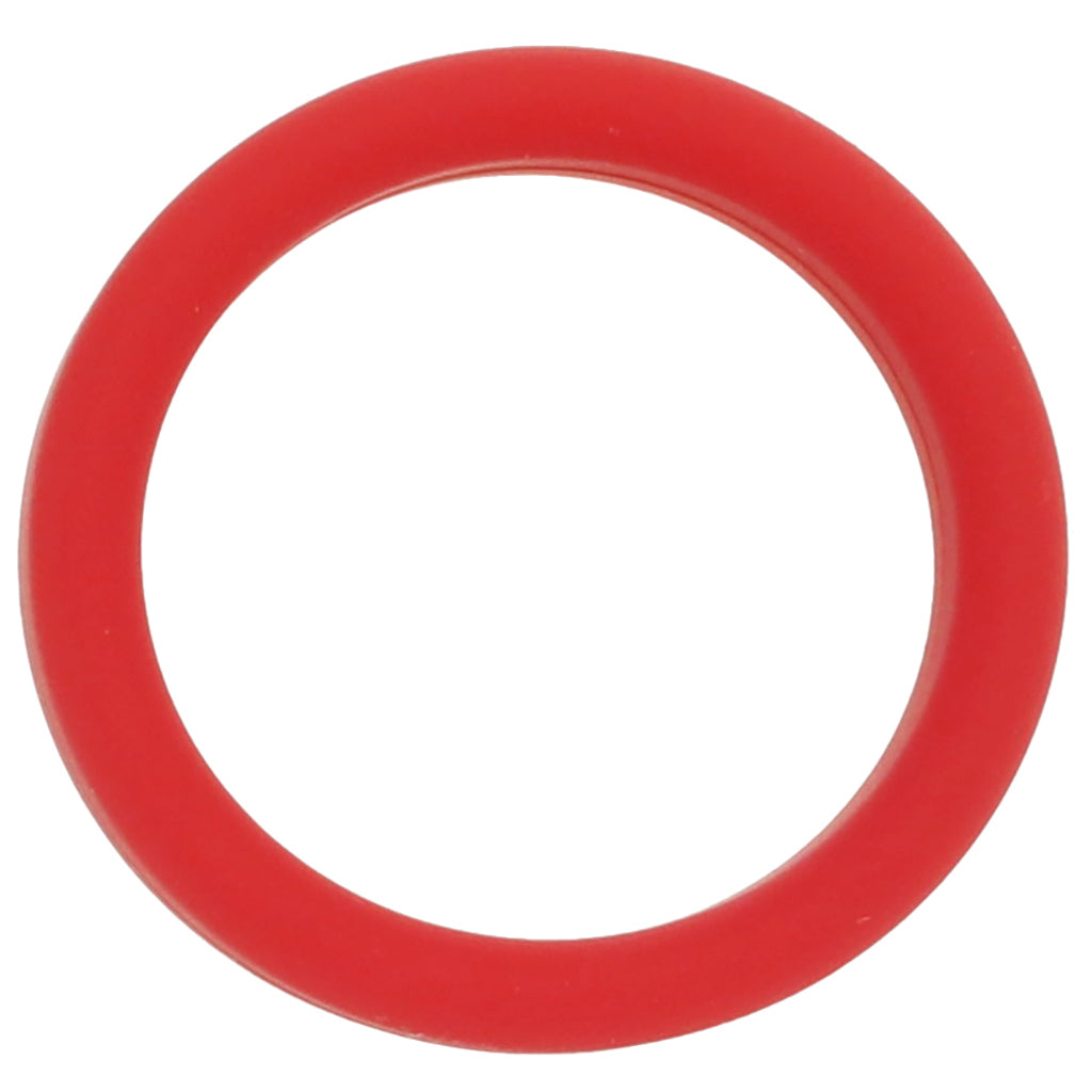 Soft Silicone C-Ring in Red Cock Rings