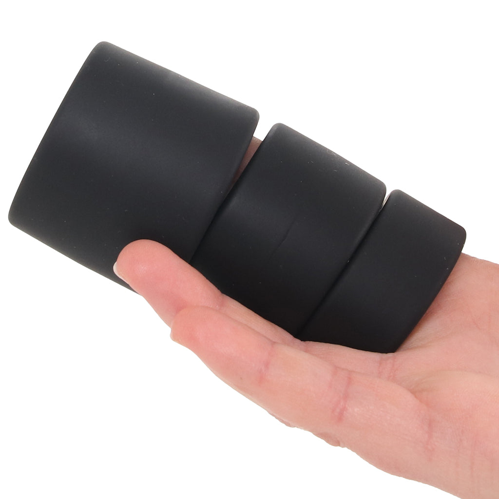 LEVELZ 3 Piece Silicone Ball Strap Set Cock Rings