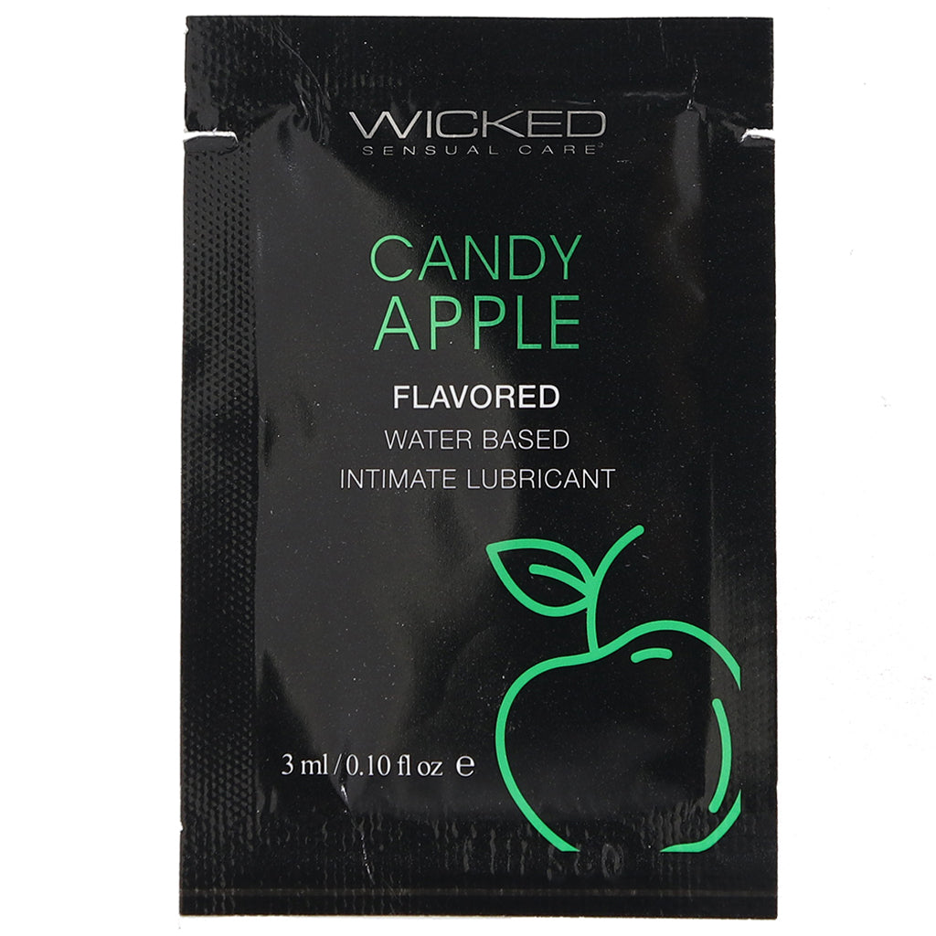 Aqua Flavored Lube .10oz/3ml in Candy Apple Lubes and Lotions > Flavored Sex Lubes
