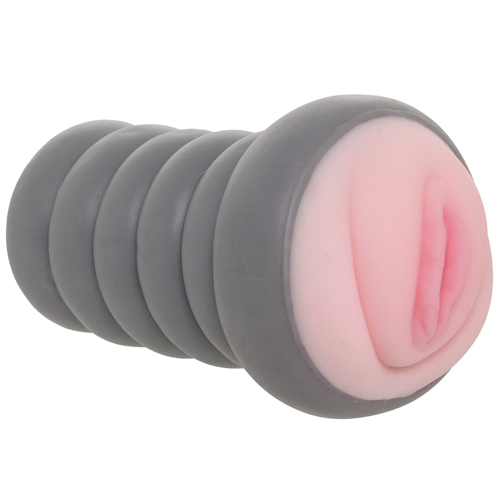 Ribbed Gripper Tight Pussy Stroker in Light Male Masturbators > Pocket Strokers