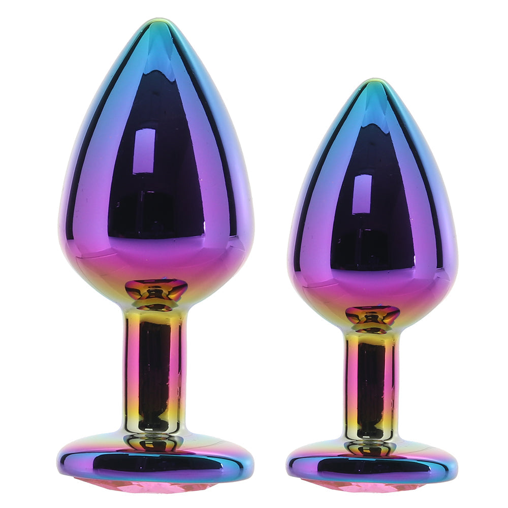 Gemsations Heart Gem Aluminum Anal Training Set Anal Sex Toys > Butt Plugs