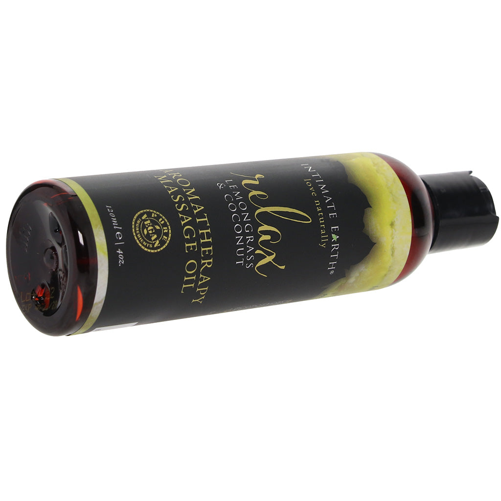 Relax Massage Oil 4oz/120ml in Lemongrass & Coconut Sensual Love > Massage