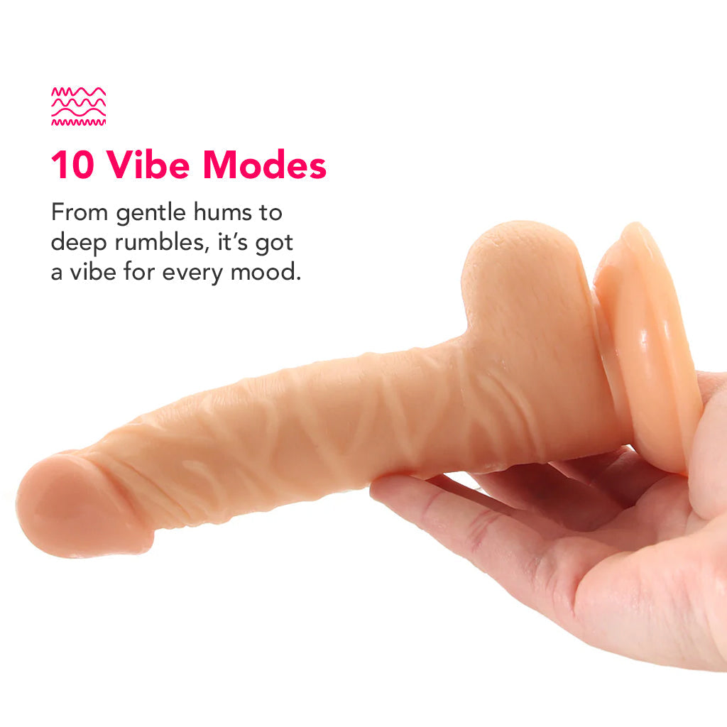 Mr Just Right 5.25 Inch Dildo Vibe in Ivory Vibrators > Realistic Vibrator Dildos