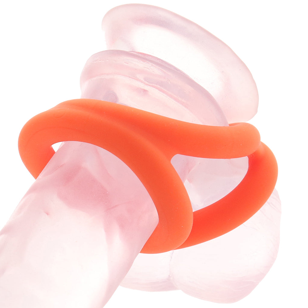 Alpha Liquid Silicone Tri-Ring Cock Rings